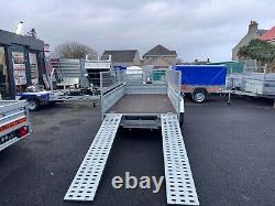 10 ft x 5 ft Trailer 2700kg twin axle with Loading Ramps and 40cm mesh