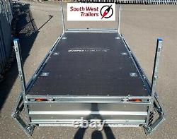 10'x5' Twin Axle Trailer 750kg DROPSIDE / FLAT BED 300cmx150cmx32cm INC VAT