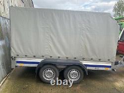 10ft x 5ft Twin Axle Curtainside Box Trailer Fully Braked 2000kg