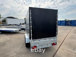 10x5 Box Trailer 2700kg Twin Axle Heavy Duty Car Van Trailer AL-KO + Ramps