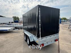 10x5 Box Trailer 2700kg Twin Axle Heavy Duty Car Van Trailer AL-KO + Ramps