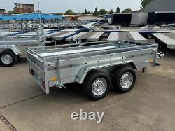 10x5 Box Trailer 2700kg Twin Axle Heavy Duty Car Van Trailer AL-KO + Ramps