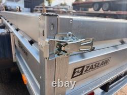 10x5ft Twin Axle FLAT Trailer with MESH SIDES UNBRAKED 750kg 300cm x 150cm