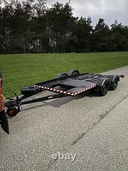 12.5x6ft Twin Axle Car Trailer Transporter Track Race Recovery Like Brian James