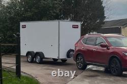 12 ft Box Van Trailer 12' x 5' x 6'6- Twin Axle Braked 2600kg