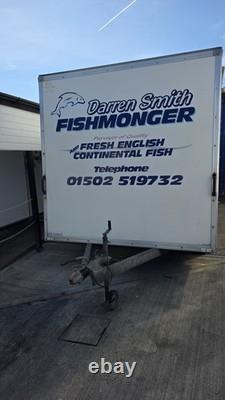 12ft Twin Axle Fishmonger Market Trailer Wet Fish Counter catering Needs TLC