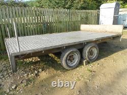 12x 7ft wide bed twin axle heavy duty car 4x 4 transporter plant trailer project
