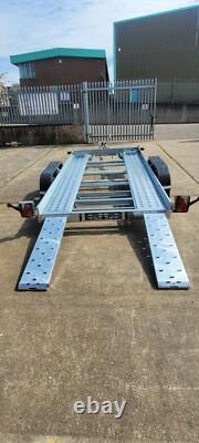 13.2ft x 6ft 2000kg Tilt Car Transporter Trailer TWIN Axle 4m x 1.8m