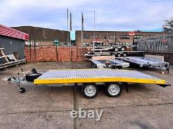 13.4ft x 6.4ft Trailer Twin Axle BEAVER TAIL 4m x 1.95m 2700kg WHEEL SIZE 13