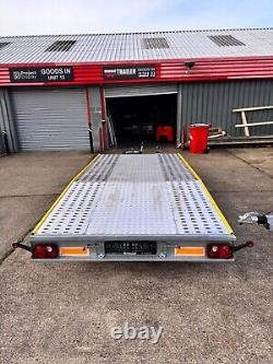 13.4ft x 6.4ft Trailer Twin Axle BEAVER TAIL 4m x 1.95m 2700kg WHEEL SIZE 13