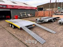 13.4ft x 6.4ft Trailer Twin Axle BEAVER TAIL 4m x 1.95m 2700kg WHEEL SIZE 13