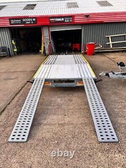 13.4ft x 6.4ft Trailer Twin Axle BEAVER TAIL 4m x 1.95m 2700kg WHEEL SIZE 13