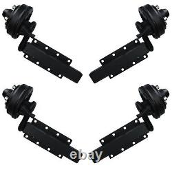 1400kg Braked Twin Axle Trailer Kit Suspension Brakes Wheels Mudguards Lights