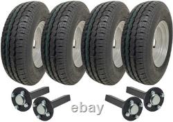 145R10 Twin Axle Trailer Kit High Speed Road Legal Wanda Wheels Hub & Stub Axles