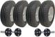 145r10 Twin Axle Trailer Kit High Speed Road Legal Wheels Alko Hub & Stub Axles
