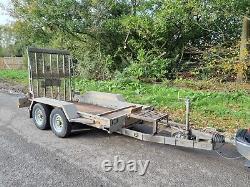 £1500+vat=£1800 2017 Indespension Twin Axle mini digger Plant 2700kg 9x4 Trailer