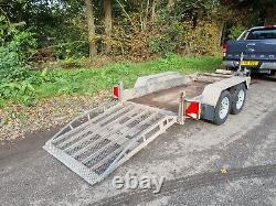 £1500+vat=£1800 2017 Indespension Twin Axle mini digger Plant 2700kg 9x4 Trailer