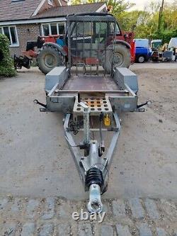 £1500+vat=£1800 2017 Indespension Twin Axle mini digger Plant 2700kg 9x4 Trailer