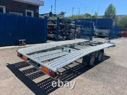 15ft TRAILER 2700kg Beaver Tail Car Transporter Twin Axle 450cm x 210cm