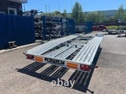 15ft TRAILER 2700kg Beaver Tail Car Transporter Twin Axle 450cm x 210cm