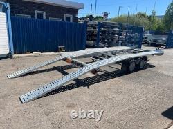 15ft TRAILER 2700kg Beaver Tail Car Transporter Twin Axle 450cm x 210cm