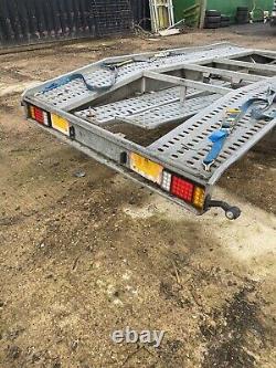 15ft long x 6ft 10 Twin Axle Car Transporter Trailer With Ramps