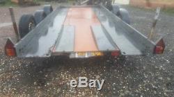 16 Ft Brian James Bed Heavy Duty Car Transporter Trailer Twin Axle Ramps