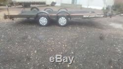 16 Ft Brian James Bed Heavy Duty Car Transporter Trailer Twin Axle Ramps