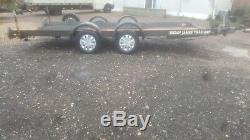 16 Ft Brian James Bed Heavy Duty Car Transporter Trailer Twin Axle Ramps