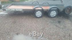 16 Ft Brian James Bed Heavy Duty Car Transporter Trailer Twin Axle Ramps