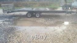 16 Ft Tilt Bed Heavy Duty Car Transporter Trailer Twin Axle Ramps