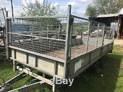 16 Ifor Williams trailer with four cage sides & Trailer lock