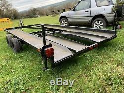 16ft Twin Axle Brake Assisted Car Trailer NEW Tyres, Winch, Etc. E36 200SX