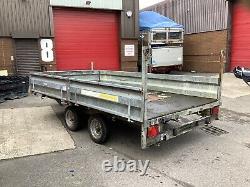16ft Twin Axle Insuspension Challenger Drop Side Trailer 12ft x 7ft Bed, Tow