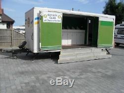 18ft Exhibition Show Sales Trailer Twin Axle With Rear Kitchen No Vat