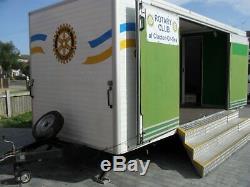 18ft Exhibition Show Sales Trailer Twin Axle With Rear Kitchen No Vat