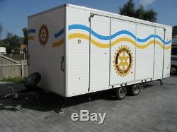 18ft Exhibition Show Sales Trailer Twin Axle With Rear Kitchen No Vat