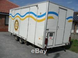 18ft Exhibition Show Sales Trailer Twin Axle With Rear Kitchen No Vat
