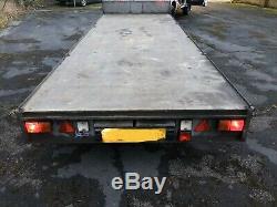 18ft Twin axle Flat Bed Trailer Ifor Williams LM186 Car Transporter Ramps