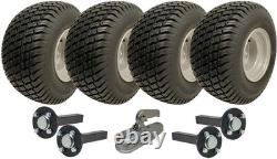 18x8.50-8 Twin Axle ATV Grass Trailer Kit Wheels Hub & Stub Axles + Hitch 1500kg