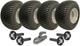 18x8.50-8 Twin Axle Atv Grass Trailer Kit Wheels Hub & Stub Axles + Hitch 1500kg