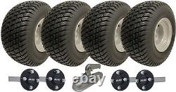 18x8.50-8 Twin Axle ATV Trailer Kit Wheels, AKLO Hub & Stub Axles + Hitch 1500kg