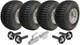 18x9.50-8 Twin Axle Atv Knobby Quad Trailer Kit Wheels, Axles Swivel Hitch 408kg