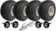 18x9.50-8 Twin Axle Atv Knobby Quad Trailer Kit Wheels, Axles Swivel Hitch 408kg