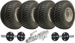 18x9.50-8 Twin Axle ATV Knobby Trailer Kit Wheels, ALKO Axles Swivel Hitch 408kg