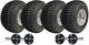 18x9.50-8 Twin Axle Atv Quad Trailer Kit 4 Knobby Wheels Al-ko Hub & Stub 408kgs