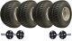 18x9.50-8 Twin Axle Atv Quad Trailer Kit 4 P332 Grass Wheels Alko Axles 1500kgs