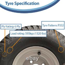 18x9.50-8 Twin Axle ATV Quad Trailer Kit 4 P332 Grass Wheels ALKO Axles 1500kgs