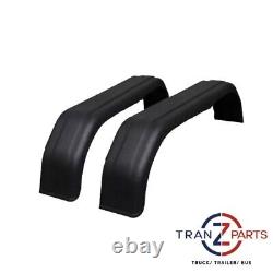 2 x TRAILER MUDGUARDS 1500MM TWIN AXLE PAIR 13/14WHEELS JW21150 (JT2072)