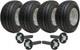 20.5x8.00-10 Twin Axle Trailer Kit Road Legal Wheels + Hub & Stub Axles 750kgs